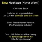 Led Zeppelin Necklace Stainless Chain Vintage But New Swan Song Icarus Pendant