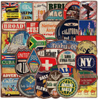 36 Pcs Large Size Retro Travel Stickers For Suitcase  Aesthetic Vintage Travel S