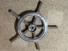 16     Wood   Chrome Sail Boat Ships Wheel Wall Decoration Nautical Sailing