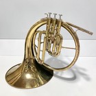 Yamaha Ymp-201 Marching Mellophone Brass Instrument W  Hard Case Japan Used