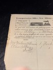 1866 New Albany   Salem Railroad - Monon - Freight Receipt - Bedford  Indiana