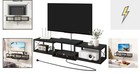 Floating Tv Stand Power Outlet Wall Mounted Entertainment Center Media Console
