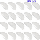 20 Pairs Eyeglasses Nose Pad  Soft Silicone Pads Glasses Adhesive Anti-slip Nose