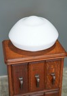 Vintage School House Industrial Light Lamp Fixture Shade Milk Glass Globe 16 