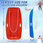 2 Plastic 35  Snow Sleds For Kids Ages 4-8 8-12 And Adults Outdoor Winter Toys