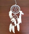 Macrame Pentagram Beaded And Feather Dreamcatcher 