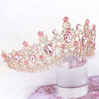 Crystal Wedding Tiara For Women Pink Tiara Princess Tiara Headband