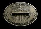 Post Office Box Door Coin Slot-1 Original Fancy Solid Brass  With Nails  Usa 