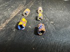 5 Vintage Millefiori African Trade Beads Rare Venetian Glass Cylinder Beads Jew