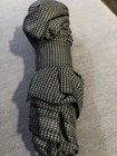 Umbrella Compact Folding Style  Black Gray Houndstooth Pattern  Shedrain