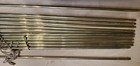 13 X Antique Brass Stair Rods Vintage Victorian