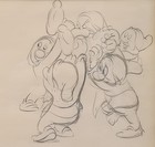 Snow White And The Seven Dwarfs Original Production Drawing 1937