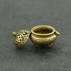 3 5 4cm Chinese Antique Pure Copper Incense Burner Mini Brass Hollow Out Lid Hot