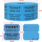Blue 50 50 Raffle Tickets - Double Rolls Of 1000 For Events And Prizes