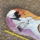 Vew-do Zippy Wood Balance Board  W  Graphics Super Cool  Complete W Wheel