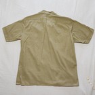 Jmage Vtg Mens Medium Safari Shirt Short Sleeve Olive Green Cotton Made In Kenya