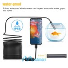 1080p Hd Endoscope Borescope 8mm Inspection Snake Camera For Iphone Android Ios