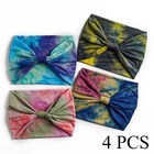 Wide Headbands Stretch Turban Knotted Hairbands Elastic Yoga Workout Sweatband