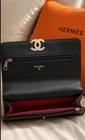 Chanel Black Quilted Leather Flap Shoulder Bag Chain Strap Cc Logo Pockets