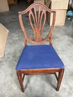 Vintage Duncan Phyfe Style Hepplewhite Style Shield Back Dining Side Chair
