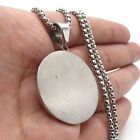 Mendel Stainless Steel Mens Freemason Masonic Necklace Pendant Jewelry Silver