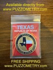 Republic Of Texas Challenge Coin    Gold-plated Brass   1 5 Oz  1 75     Souvenir