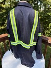 Bulwark Fr Navy Blue Button Up Shirt With Hi Viz Tape Size  2xl Ln
