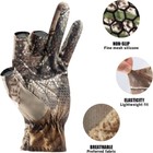 Camo Anti-slip Hunting Fishing Gloves Gel Three Finger Outdoor Sports Gloves Us