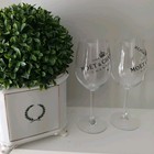 Set Of 2 Moet   Chandon French Champagne Crystal Glasses  Stemware