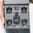 Personalized Decanter Set And Glasses With Gift Box  Custom Engraved Decanter