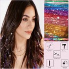 24 Colors Hair Tinsel Kit  48 Inch 8600 Strands Glitter Tinsel Hair Extension   
