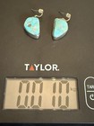 Vintage Rmj Native American Navajo Sterling Silver   Turquoise Dangling Earrings