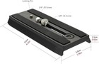 Qr120 Tripod Fluid Head Quick Release Plate With 1 4 Inch And 3 8 Inch Mounti   
