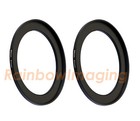  2 Pcs   55-67mm 55mm To 67mm Alumnium Metal Step Up Lens Filter Ring Adapter