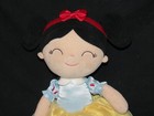 Gloveleya Princess Shelley Black Pigtails Snow White Plush Baby Doll Toy 17 