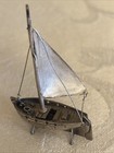 90    85  Silver Miniature Sailboat  Sail 90  Silver   Balance Is 85  Silver 
