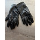 Aris Womens Black Leather Gloves 100  Cashmere Lined Size 7 5 Winter Warm Dress