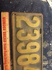 Vintage 1917 Indiana License Plate Tag Nice Original Paint 23984