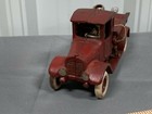 Arcade Cast Iron Vintage Toy International Ih Red Baby Dump Truck Hubley