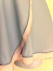 Gk Pink Blue Wrap Skirt Ladies Small Double Layer Georgette  Dance Ballet Sz As