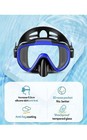 Adult Snorkel Set With Fins  Dry Top Mask   Gear Bag For Diving   Swim