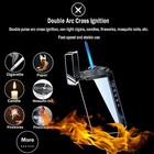 Zoippdms Arc Electric And Refillable Butane Jet Flame Torch Lighter 2 In 1 Usb