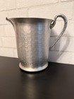 Vintage Cute Hand Forged Everlast Metal Hammered Aluminum Pitcher Floral Vase     