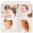 40 Pcs Snap Hair Clips For Girls Flower Patterns Toddler Hair Clips 1 5  Wrap