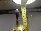 Antique 24    Tall Brass Claw Foot Fireplace Log Holder Andirons Heavy