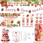 Berry Two Sweet Birthday Decorations  Strawberry 2nd Birthday Party Decoratio   