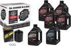 Maxima Twin Cam Synthetic Oil Change Kit With Black Filter Motorcycle 3601-0716