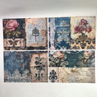 Vintage Style French Floral Paper Sheets Junk Journal Collage Scrapbooking
