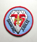    boy Scouts Of America 75th Anniversary Diamond Jubilee Collectible Sew On Patch
