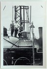                   vintage 1970 Photo Steam Locomotive Maintenance Workers Engine 37 Sanding